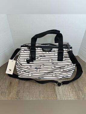 Radley London Scottish Terrier Women’s Handbag Shoulder Bag Black Accents NWT
